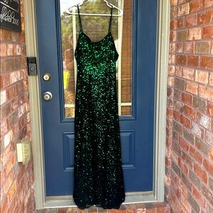 Scala Emerald Sequin Dress